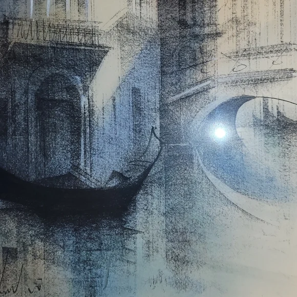 Venetian Canal Art Pastel